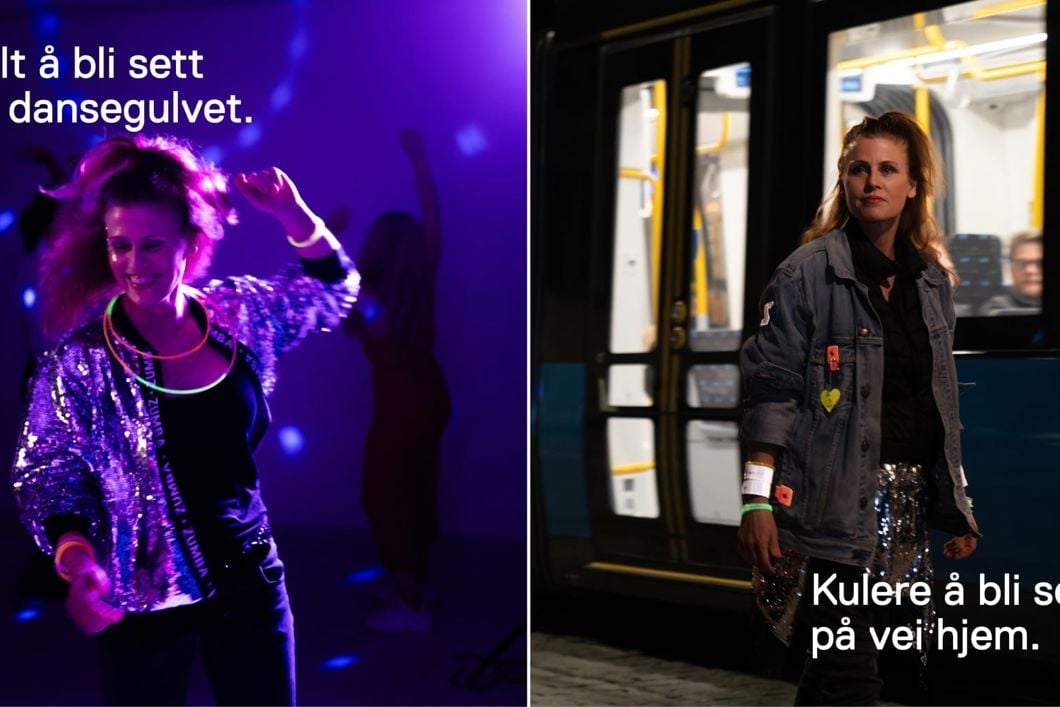 Illustrasjon fra kampanjen: Sporveien